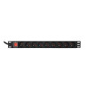 multipresa rack gembird pdu 9xfr 1u 16a fr 2m nero [algemzg00000003]