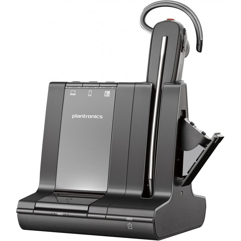 auricolare hp poly savi 8245/a wireless/bluetooth ganci per le orecchie