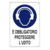 Cartello protezione udito 20x 30 alluminio [targotimbri ]