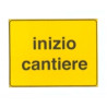 Cartello stradale inizio cantiere 40x60 [dbverona ]