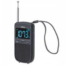 mini radio portatile camry cr 1905 fm/am 900mah 0.18w nero [ubcamrpcr190500]