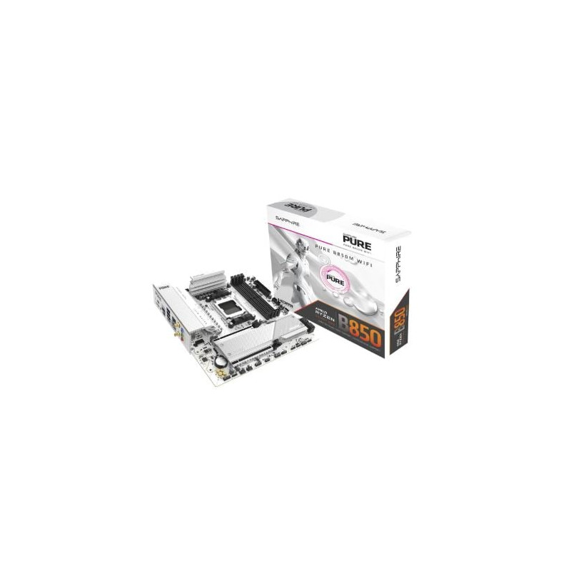 scheda madre sapphire pure b850m am5 atx 4x ddr5 [52123-02-40g]