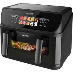 friggitrice ad aria cecotec duoheat 10000 doppio 10l 2800w nero [1308179012]