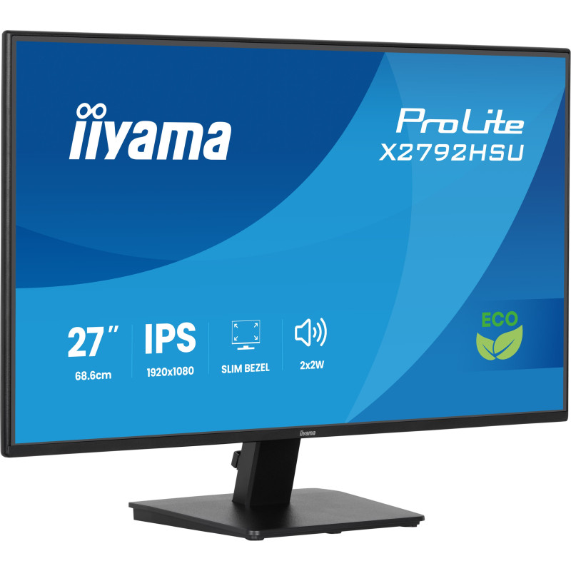 monitor led 27'' iiyama prolite x2792hsu-b1 full hd 1920x1080p/3ms/classe