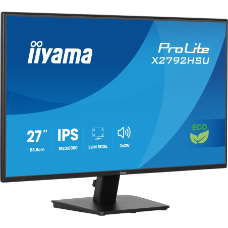 monitor led 27'' iiyama prolite x2792hsu-b1 full hd 1920x1080p/3ms/classe
