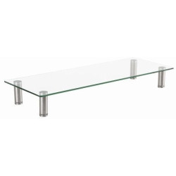 supporto monitor gembird ms-table-gm-01 in vetro da scrivania