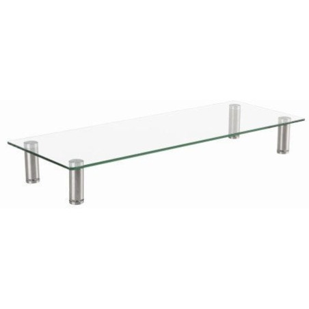 supporto monitor gembird ms-table-gm-01 in vetro da scrivania