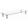 supporto monitor gembird ms-table-gm-01 in vetro da scrivania