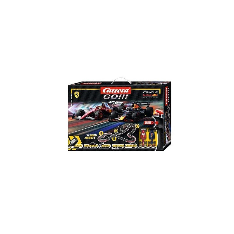 set da gioco carrera go speed zone 2 formula + pista 6.3m 1:43 multicolore