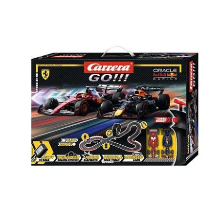 set da gioco carrera go speed zone 2 formula + pista 6.3m 1:43 multicolore