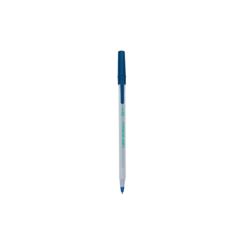 scatola 60 penne a sfera bic? ecolutions? round stic? blu 1.0mm [893240]