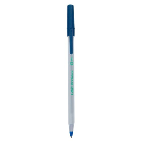 scatola 60 penne a sfera bic? ecolutions? round stic? blu 1.0mm [893240]