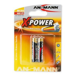 pila ansmann 2 pz. alkaline aaa mini stilo mini stilo x-power