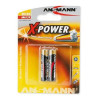pila ansmann 2 pz. alkaline aaa mini stilo mini stilo x-power