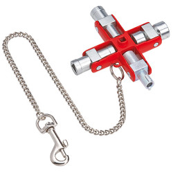 knipex 00 11 06 chiave di armadietti di controllo e utilità