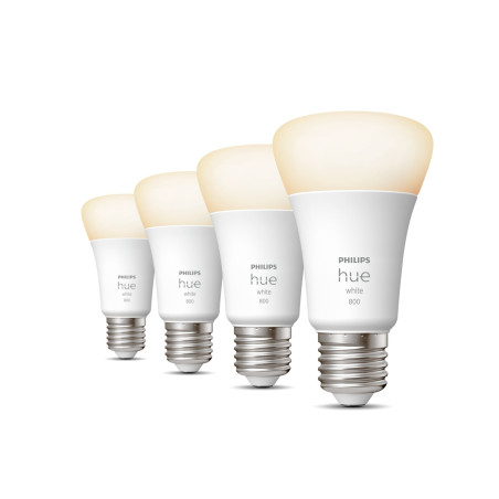 lampadine philips hue e27 4pack 4x800lm 60w - white amb. [929001821625]