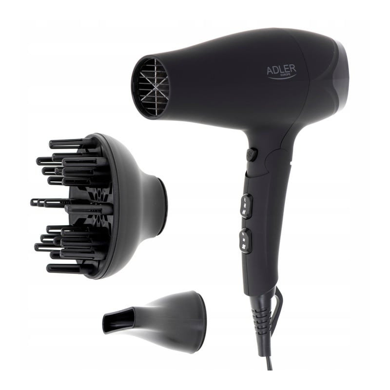 asciugacapelli adler 2500w nero [ad 2267]