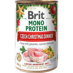 mangime per cani brit carpa di natale monoproteica 400g
