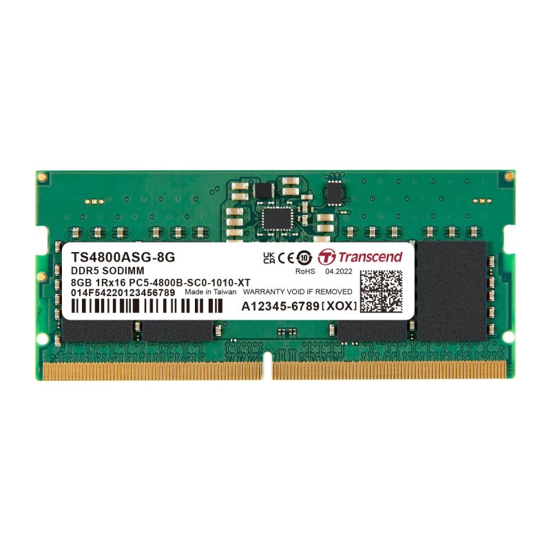 ram so-dimm ddr5 8gb transcend 4800 cl40 [jm4800asg-8g]