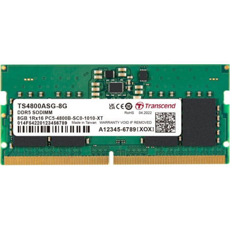 ram so-dimm ddr5 8gb transcend 4800 cl40 [jm4800asg-8g]
