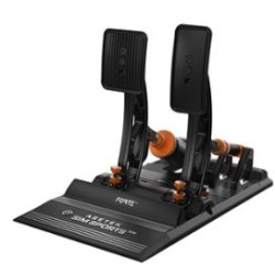pedeliera asetek acceleratore forte sim racing nero/arancione [40-010-0000003]