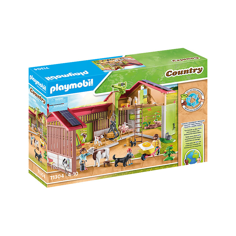 set da gioco playmobil country grande fattoria con figurine 182pz