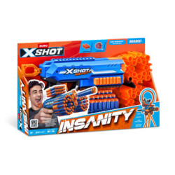 zuru x-shot - insanity blaster manic (incl. 24 dardi) [36603]