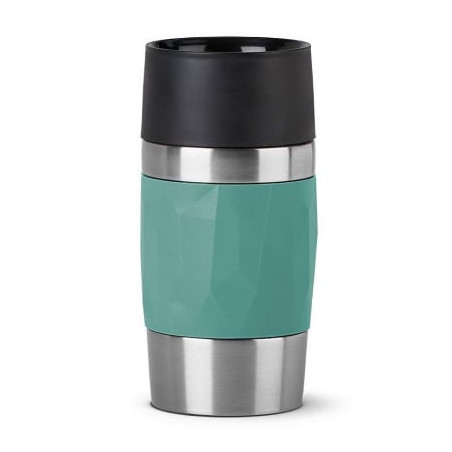 thermos emsa travel mug compact 300ml in acciaio inossidabile/verde