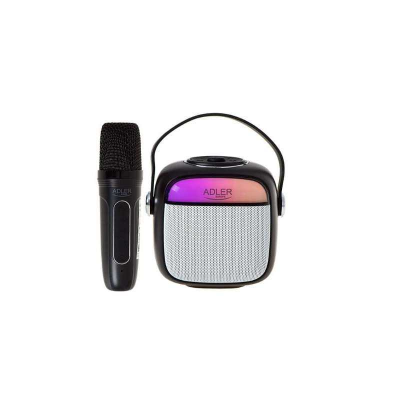 altoparlante adler ad1199b wireless/bluetooth + microfono nero [ugadlxad1199b00]