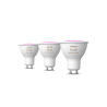 set di lampadine intelligenti philips hue gu10 4.2w classe e bianco
