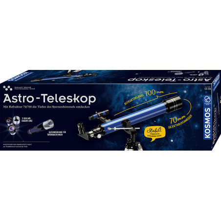 telescopio kosmos astro-teleskop 175x nero [675158]