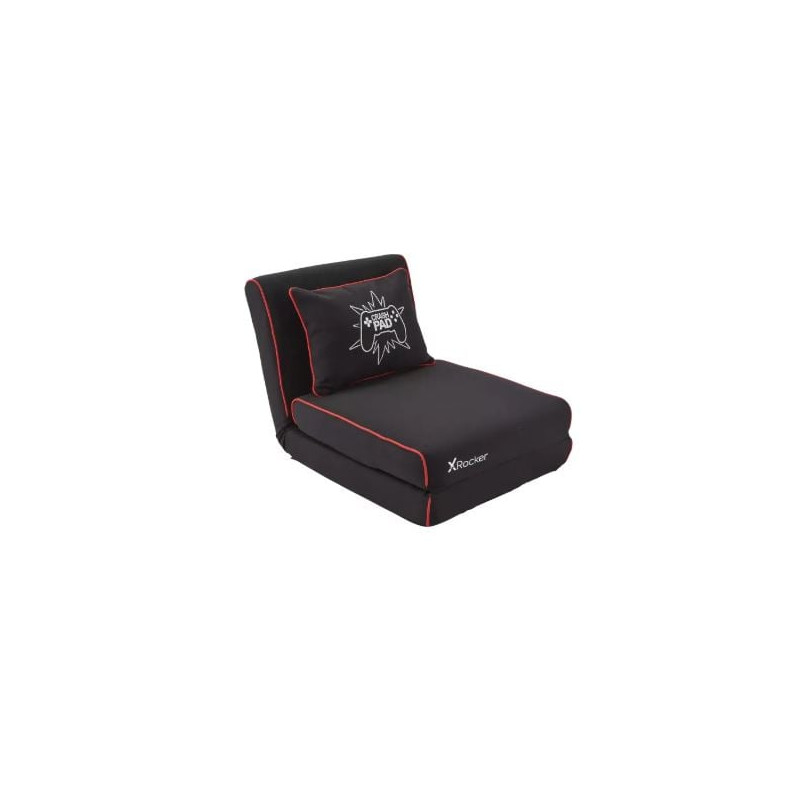 sedia gaming xrocker pieghevole materasso crash pad jr nero/rosso