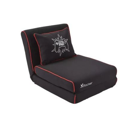 sedia gaming xrocker pieghevole materasso crash pad jr nero/rosso