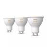 lampadina philips hue gu10 4.2w bianco 3pz