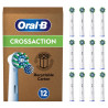 set testine di ricambio oral-b per spazzolino bianco 12pz [pro