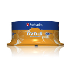 confezione dvd-r verbatim 4.7gb 16x 25pcs [43522/25]