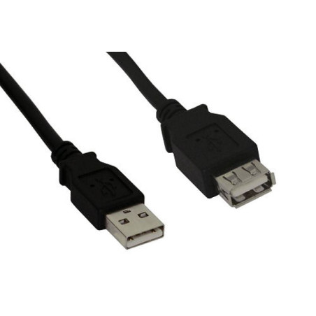 usb cable usb2.0 typ a - typ a st/bu 1,80m black [ak-300200-018-s]