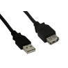 usb cable usb2.0 typ a - typ a st/bu 1,80m black [ak-300200-018-s]