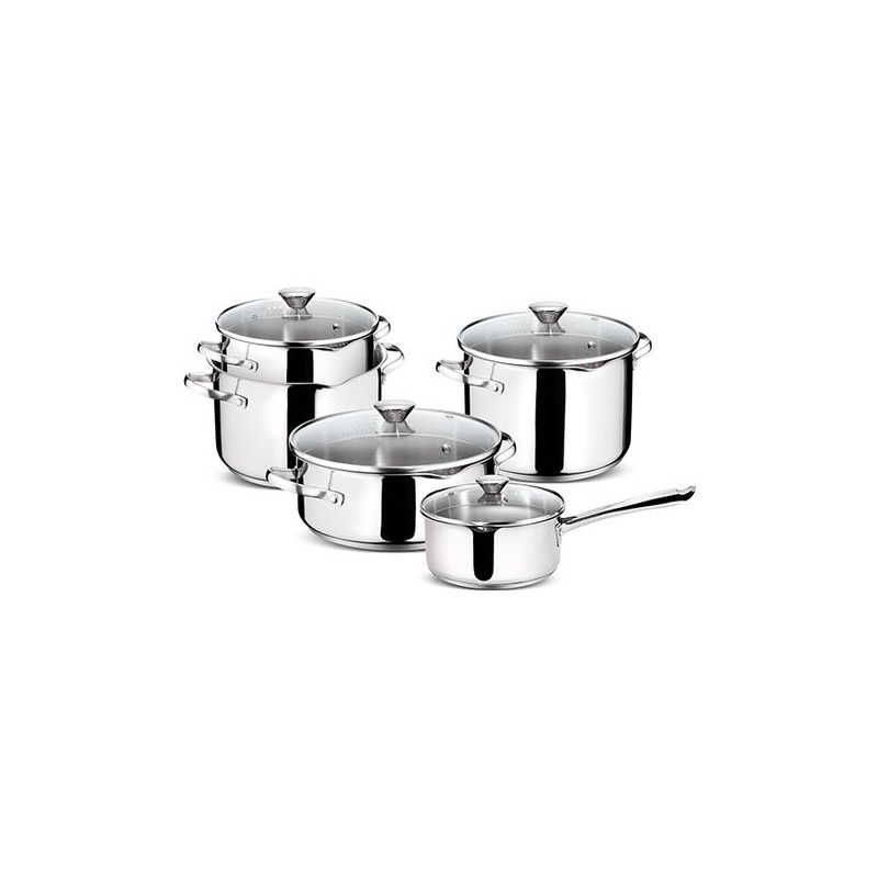 batteria di pentole lagostina smart 9pz. acciaio induzione [smart]