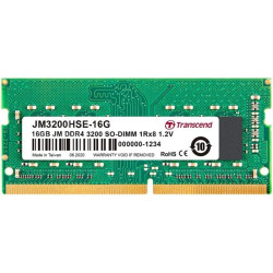 ram so-dimm ddr4 16gb trascend 3200mhz 1rx8 2gx8 cl22 1.2v