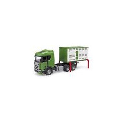 bruder camion trasporto animali scania super 560r con 1 mucca 1:16
