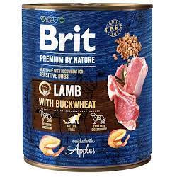 cibo umido brit premium nature agnello con grano saraceno per cani