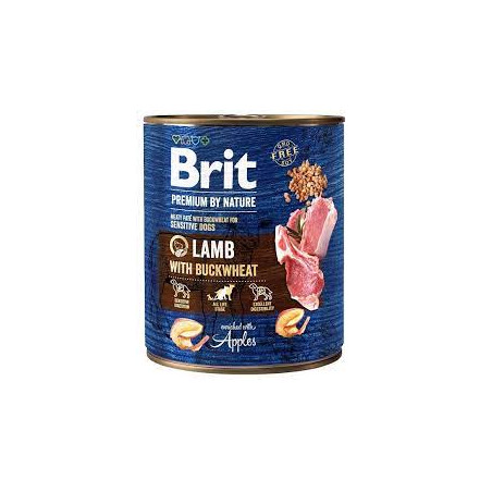 cibo umido brit premium nature agnello con grano saraceno per cani