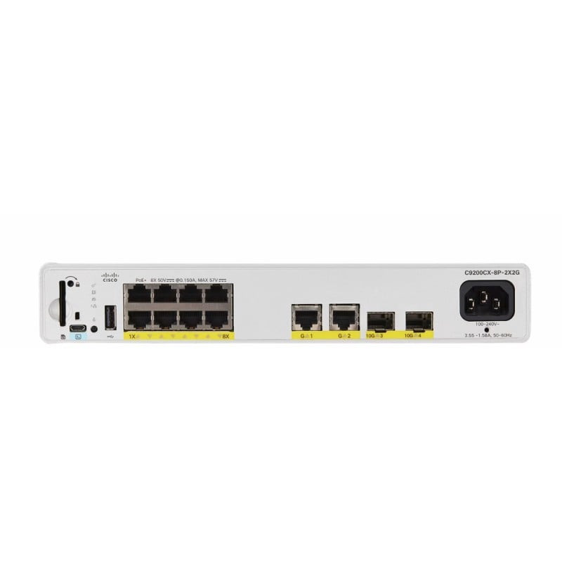 switch cisco catalyst c9200cx-8p-2x2g-e gestito l2/l3