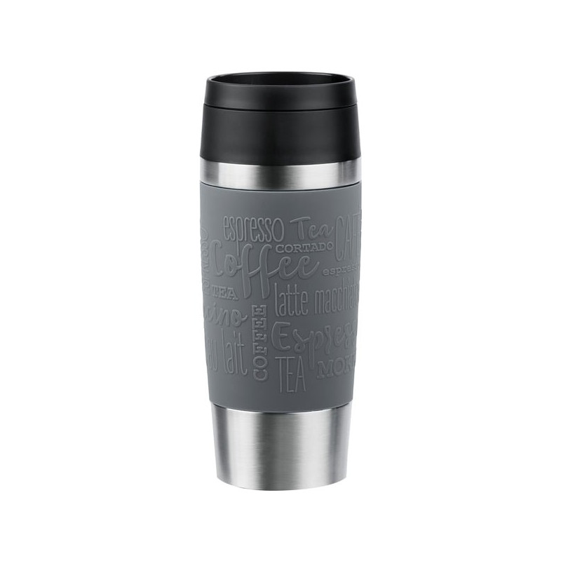 thermos emsa travel mug classic 360ml in acciaio inossidabile/grigio