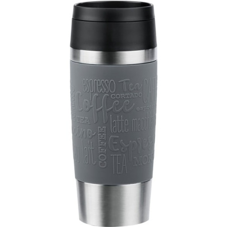 thermos emsa travel mug classic 360ml in acciaio inossidabile/grigio