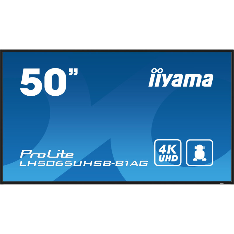 monitor digital signage led 50" iiyama prolite lh5065uhsb-b1ag