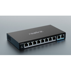 switch reolink gestito 10porte gigabit ethernet 8x10/100 2x100/1000