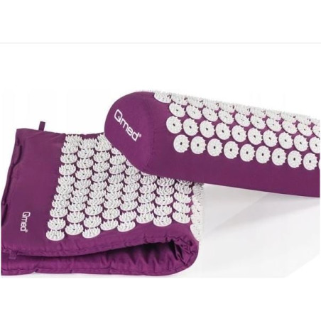 tappetino qmed per digitopressione con cuscino viola