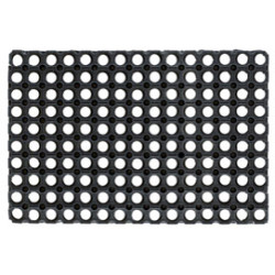 zerbino velcoc gummy 50x100cm in gomma per esterno nero [zggumm4899]